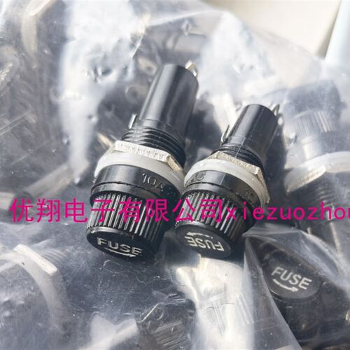 FUSE保险丝座5*20MM螺旋 5X20 6X30 可选 面板安装式接线(100个)