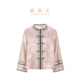 国风提花复古粉色外套女复古千金风上衣减龄 莨西子新中式 花卿