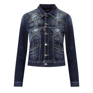 BLUE DSQUARED2 JEAN JACKET CLASSIC DENIM