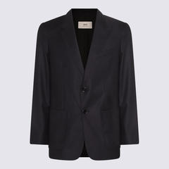 AMI PARIS NAVY WOOL BLAZER