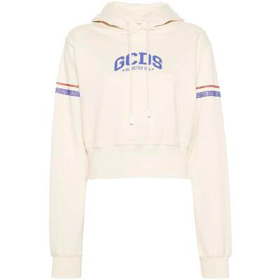 GCDS SWEATSHIRT WITH CROPPED DECORATION