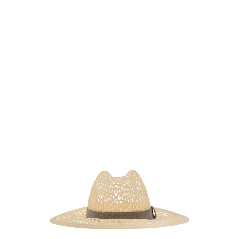 BRUNELLO CUCINELLI Straw hat with Precious Band