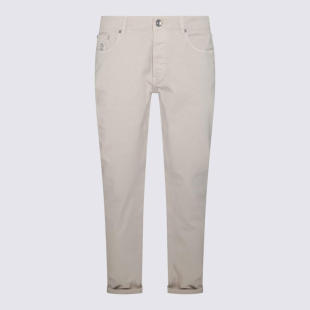 BEIGE COTTON CUCINELLI BRUNELLO JEANS