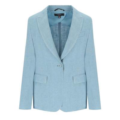 WEEKEND MAX MARA  NALUT LIGHT BLUE SINGLE-BREASTED JACKET