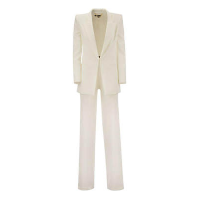 ELISABETTA FRANCHI Crepe jacket and trousers suit