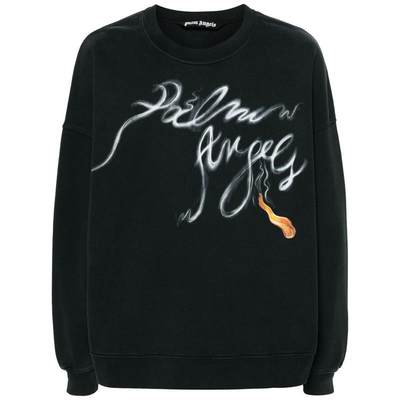 PALM ANGELS FOGGY SWEATSHIRT WITH PRINT