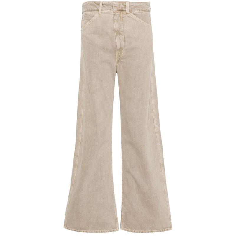 LEMAIRE HIGH WAISTED CURVED PANTS CLOTHING