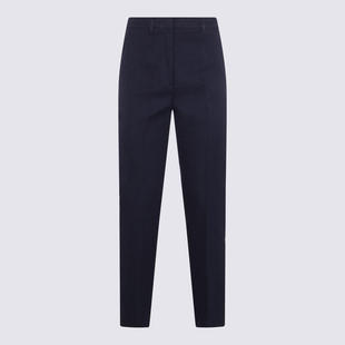 COTTON STRETCH BLUE ETRO PANTS