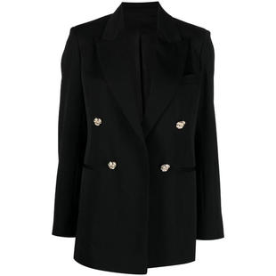 大衣 LANVIN黑色夹克女士外套