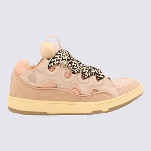 CURB LANVIN PINK LEATHER SNEAKERS