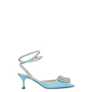 SATIN MACH PUMPS SLINGBACK