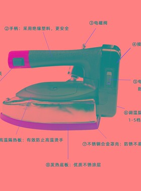 浩瀚88S双蒸汽室吊瓶蒸汽烫斗易拆卸底板调温电熨斗R1600W服装熨