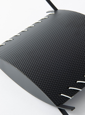 Rzone 现代简约金属s黑色编织扁形花器客厅茶几家居装饰品软装摆