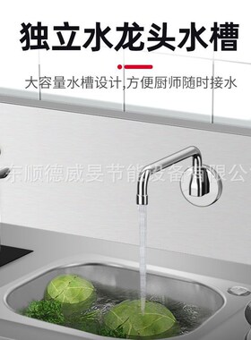 商用电磁炉大功率3500w双头平凹炒炉学校食堂5000w商Z业节能电磁