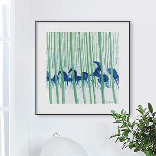 安德烈.布拉吉i利现代抽象风景装饰画马到成功小众艺术挂画玄关画