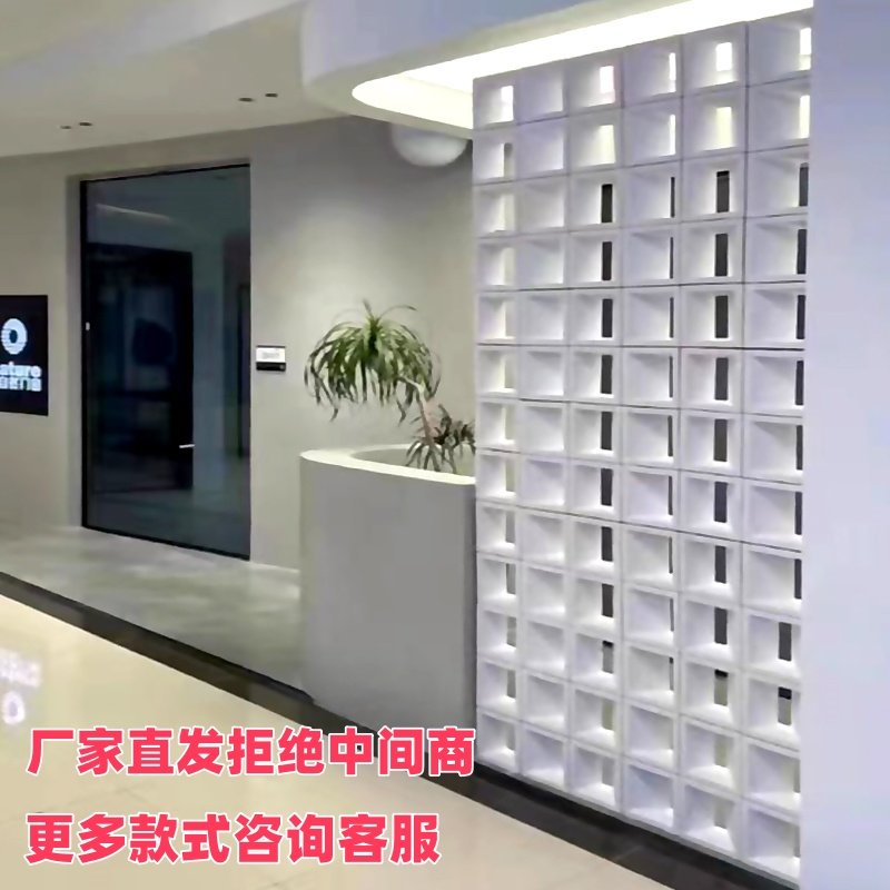 空心砖网红发泡陶瓷轻质双面造型玄关pu水泥构件砖泡沫砖隔断装饰