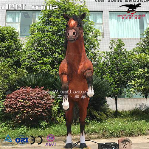 机械电动仿真汗血宝马模型景区游乐园节日活动美陈互动产品
