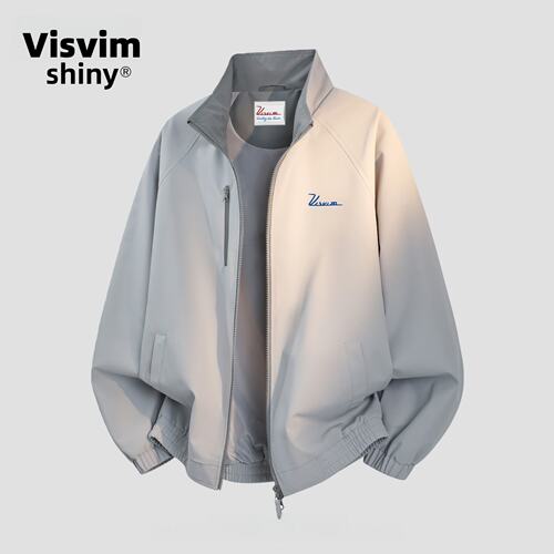 VISVIM SHINY立领外套男春秋季新款美式复古宽松休闲防风男女夹克