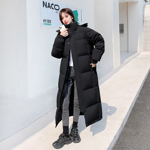 中戏长款羽绒服男女长款过膝加厚冬季2026年新款情侣羽绒服外套