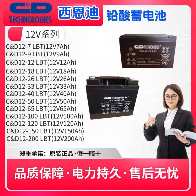 西恩迪大力神蓄电池LBTY12V7AH9A12A18A50A100A150A200A机房基站