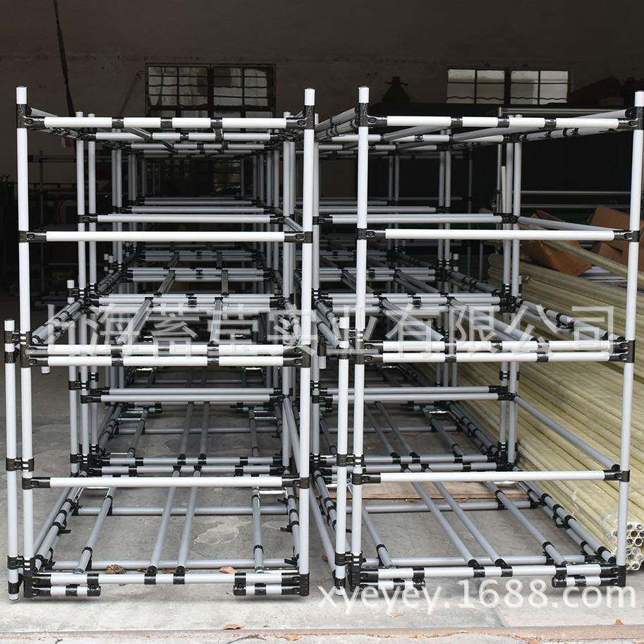 低价销售上海厂家灰色线棒精益管推车工具车
