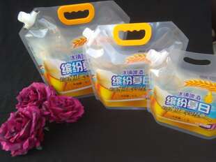 一次性啤酒袋子塑料吸嘴自立透明印色精酿鲜啤袋中药袋500个1.5L