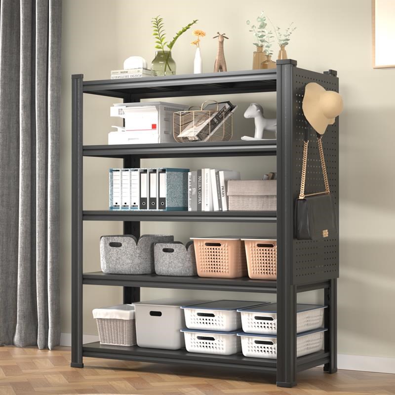 洞洞板置物架h货架多层落地家用仓储角钢收纳架客厅地下室储物架