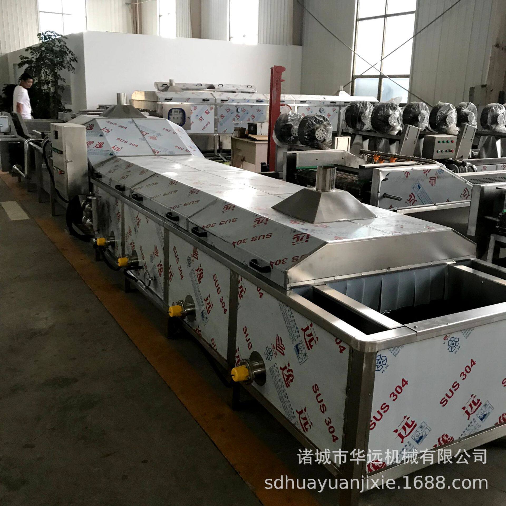 商用 蕨菜漂烫杀青机 黄花菜加工设备 山野菜加工成套流水线