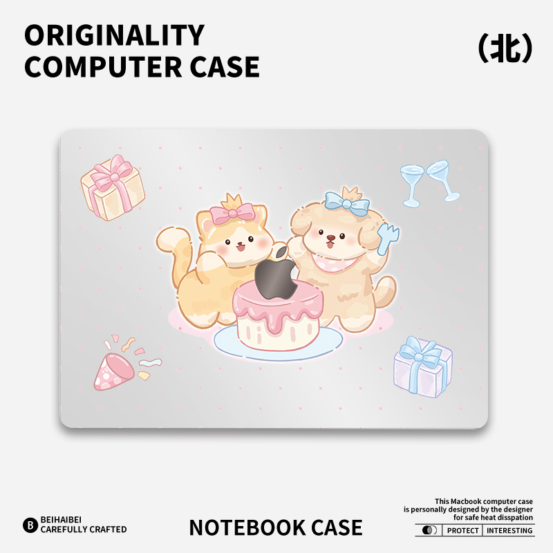 ins甜心派对适用于苹果华为电脑mac笔记本电脑2025新款M2pro15寸macbook15保护壳macbookair13膜M3轻薄冰晶壳