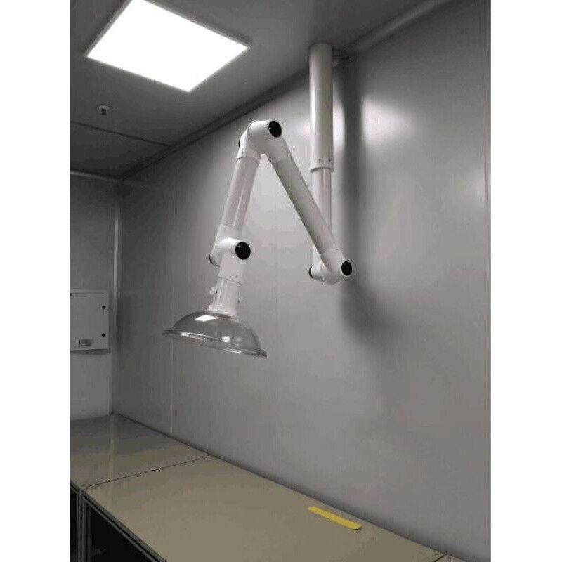 高档实验室吸风罩pp三节万向抽气罩通风罩排气排风罩移动集气罩吸