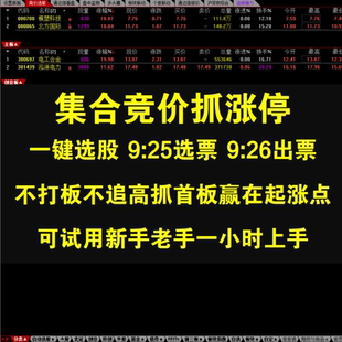 短线炒股龙头主升浪集合竞价视频培训教程