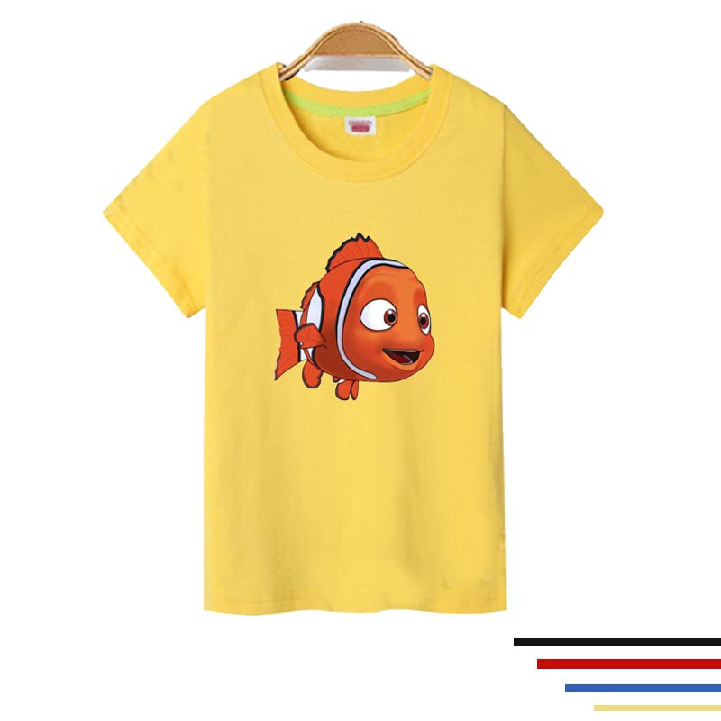 纯棉海洋动物小丑鱼 一家人亲子装短袖T恤学生衣服儿童装班服