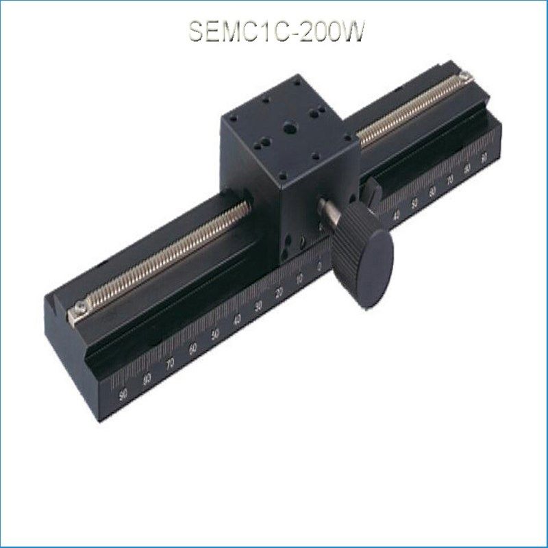 厂家供应X轴SEMC1C-200W鸠尾槽长行程手动位移平台精密型微调平台