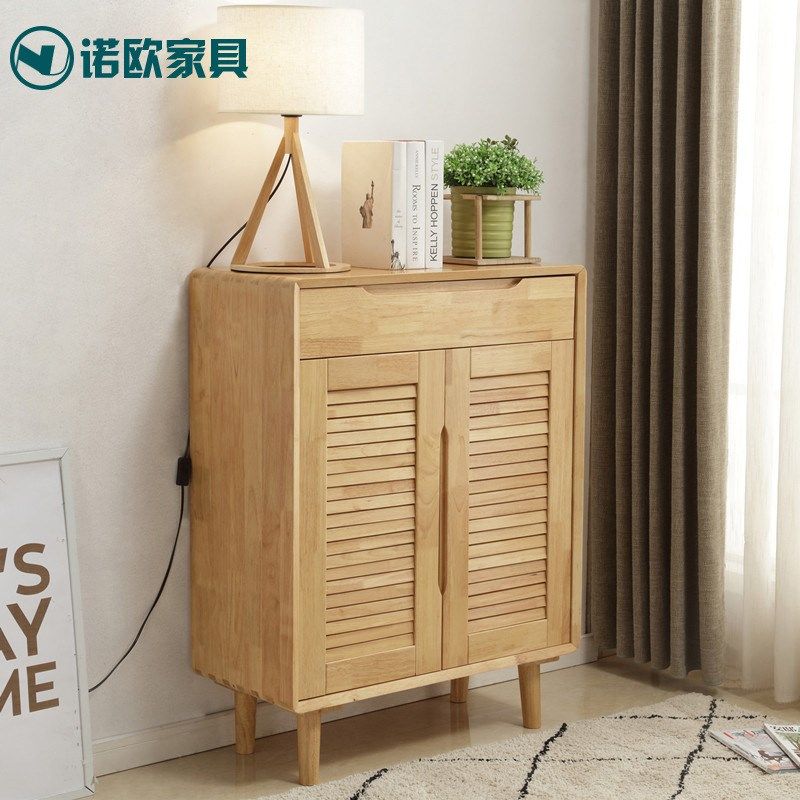 北欧实木鞋柜简约现代玄关柜子储物柜轻奢风格客厅放鞋收纳储物柜,住宅家具,鞋柜,淘宝优惠券,粉丝福利购,淘宝优惠卷