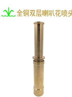 全铜双层喇叭花喷头  层花水景    造景景观   喷泉设备
