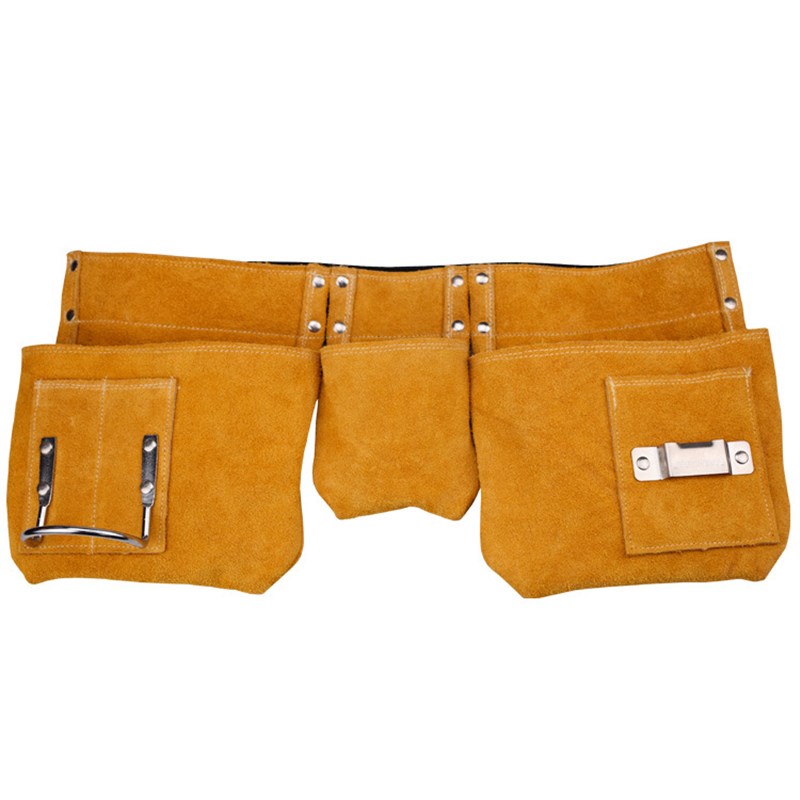 亚马逊热销耐磨牛皮工具包 园林园艺工具袋 欧美房屋修缮工具腰包