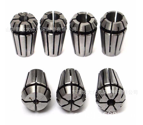 8件套 ER11A-5mm 电机轴延长杆+7支1mm - 7mm ER11铣夹头 轴孔5mm