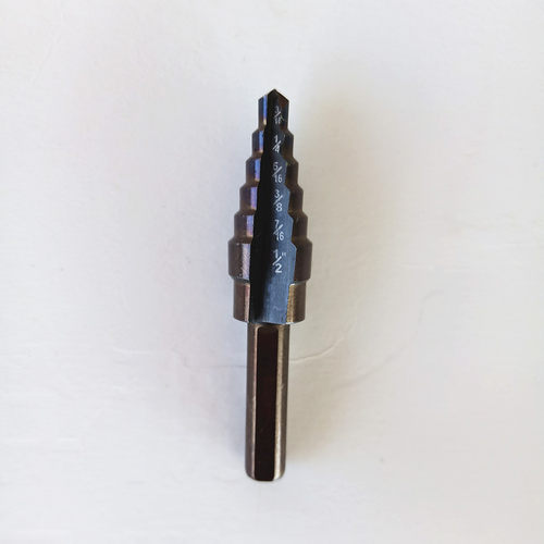 5PC5件套三角柄英制阶梯钻头铝盒装台阶钻钢板钻扩孔钻五金工具