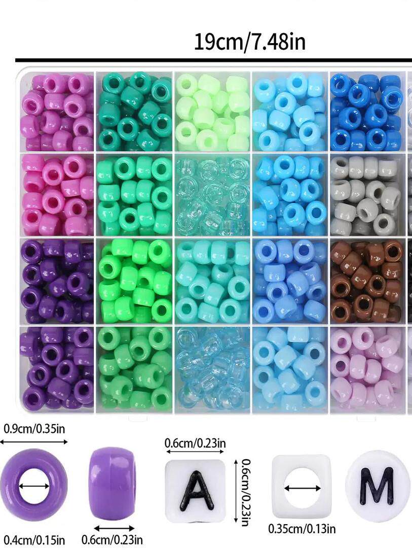 Pony Bead Bracelet Kit for DIY Jewelry Making & Crafts - Product image 4