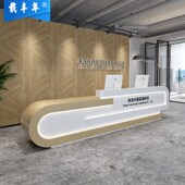 酒店前台接待台公司办公桌烤漆服务台工K作台培训机构吧台收银台