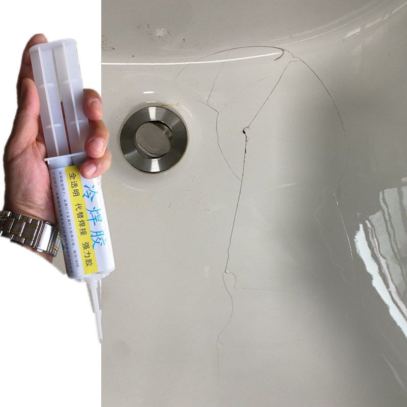 石英石盆裂缝漏水修补专用胶水陶瓷洗G脸盆裂纹修复补漏环保耐高,工业油品/胶粘/化学/实验室用品,胶粘剂/胶水,淘宝优惠券,粉丝福利购,淘宝优惠卷