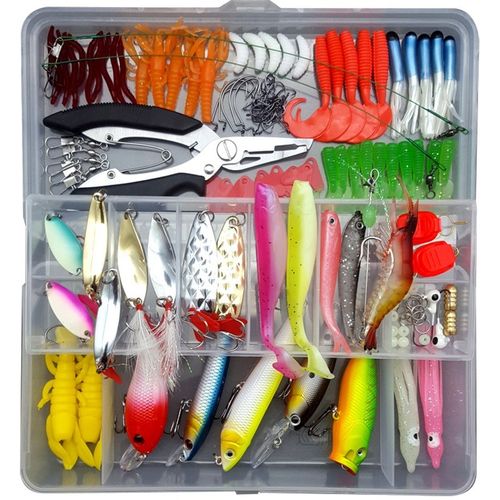 205/2b06/207Pcs Fishing Lures Set Mixed Minnow Spoon Lure So