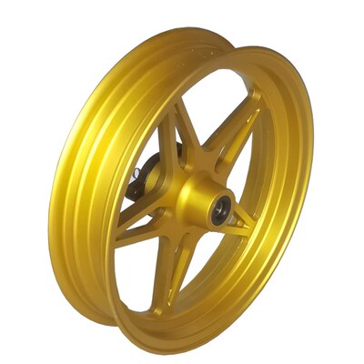 改装12寸前轮毂五星p小牛N系 九号电摩PDS佛兰多铝合金法兰钢圈