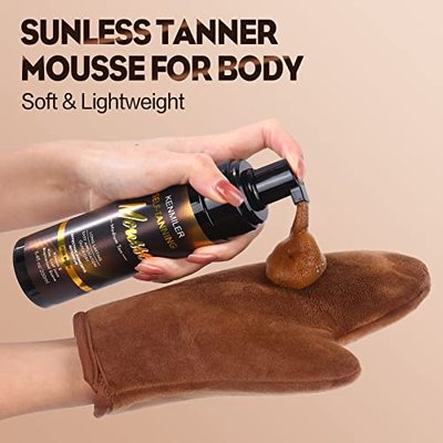 新品KENMILER Self Tanner Mousse  Sunless TanOning Tanners Fo