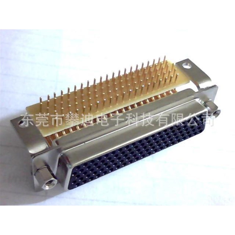 D-SUB104PIN连接器HDB104孔90J度电源母座接插头db104p