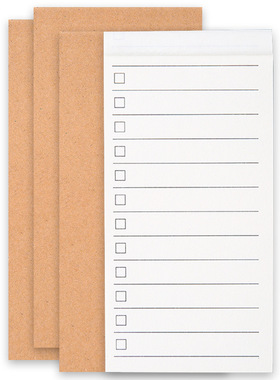 todo计划本时间管理便携记事小本子可撕便签本复古牛皮纸备忘录