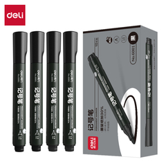 得力6881记号笔单头油性笔物流大头笔马克笔唛头笔光盘笔快递包裹