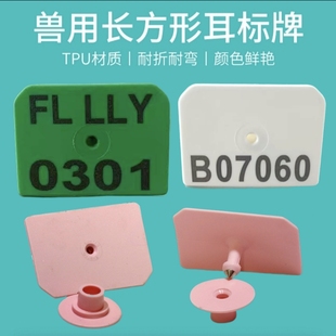 长方形耳牌带字猪用耳标号母猪耳标牌种猪耳牌羊耳标小猪耳标号牌