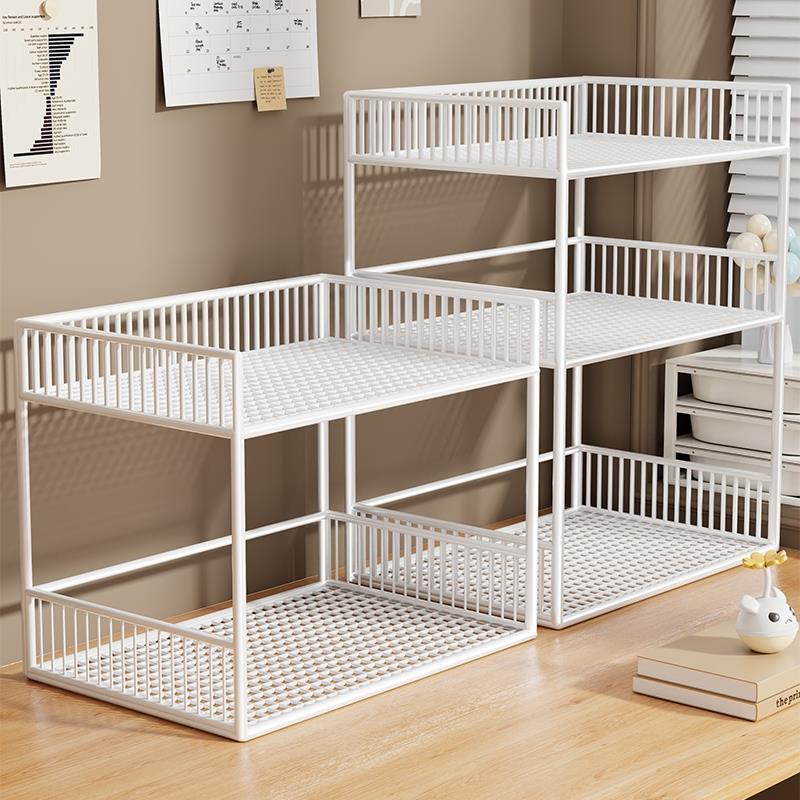 桌上书架桌面置物架书桌多层柜子收纳层架台面小层架办公分层柜移