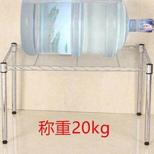 厨房置物架微波炉烤箱架单层不锈钢色1层碗架收纳层架网格架子透